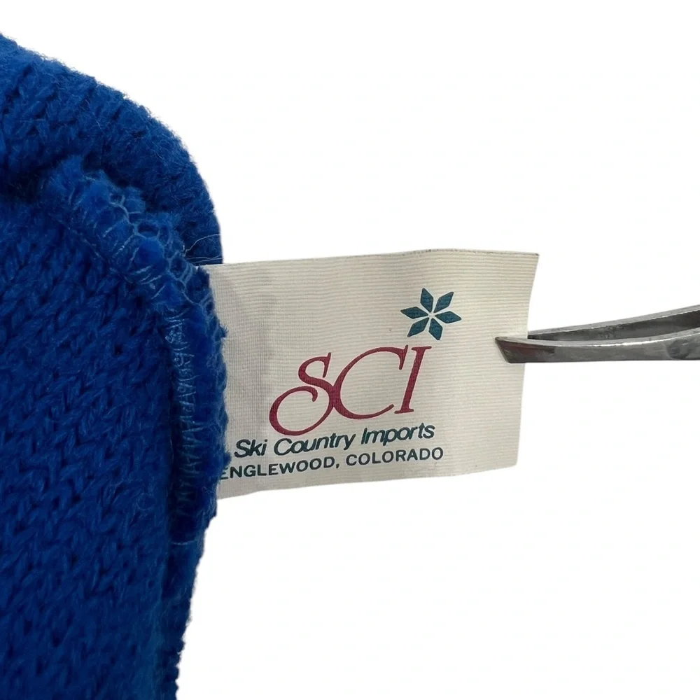 Ski Beaver Creek Colorado Skiing Snowboarding Mens Blue Beanie Winter Hat size M